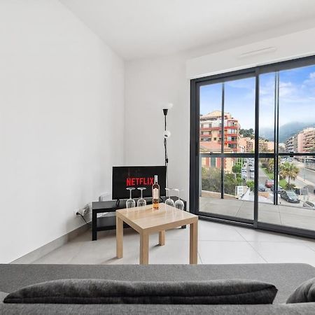 Le Cap Riviera - Centre- Parking Prive - Climatisation Apartment Ментона Екстериор снимка